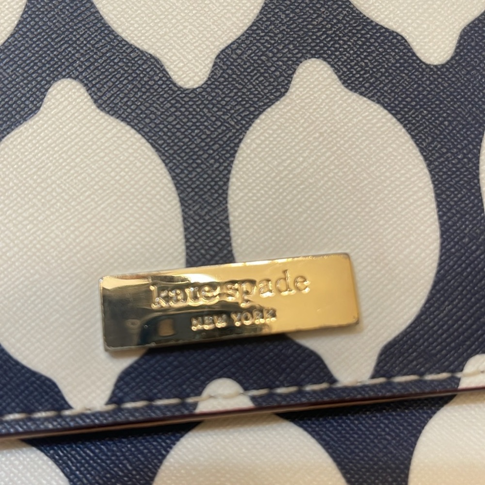 Kate Spade Bag Grant Street Crossbody Navy White French Lemons - Picture 11 of 11